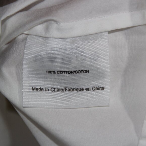 Tory Burch size 8 white cotton Murphy shirt lace embroidered collar & cuffs - Picture 10 of 11